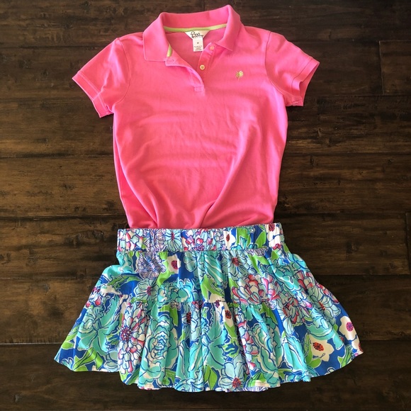 Lilly Pulitzer Dresses & Skirts - Gorgeous Lilly Pulitzer Polo Top & Quincy Skirt M
